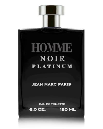 Jean Marc Paris HOMME NOIR PLATINUM Eau de Toilette Spray 6 oz JUMBO Size