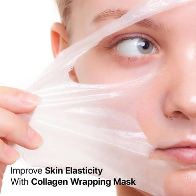 VEGANIFECT Collagen Overnight Wrapping Facial Mask with Jelly Brush, For Elasticity Improving, Hydrating, Firming, Collagen Peptide, Glass Skin, Korean Skin Care (2.70 Fl Oz)