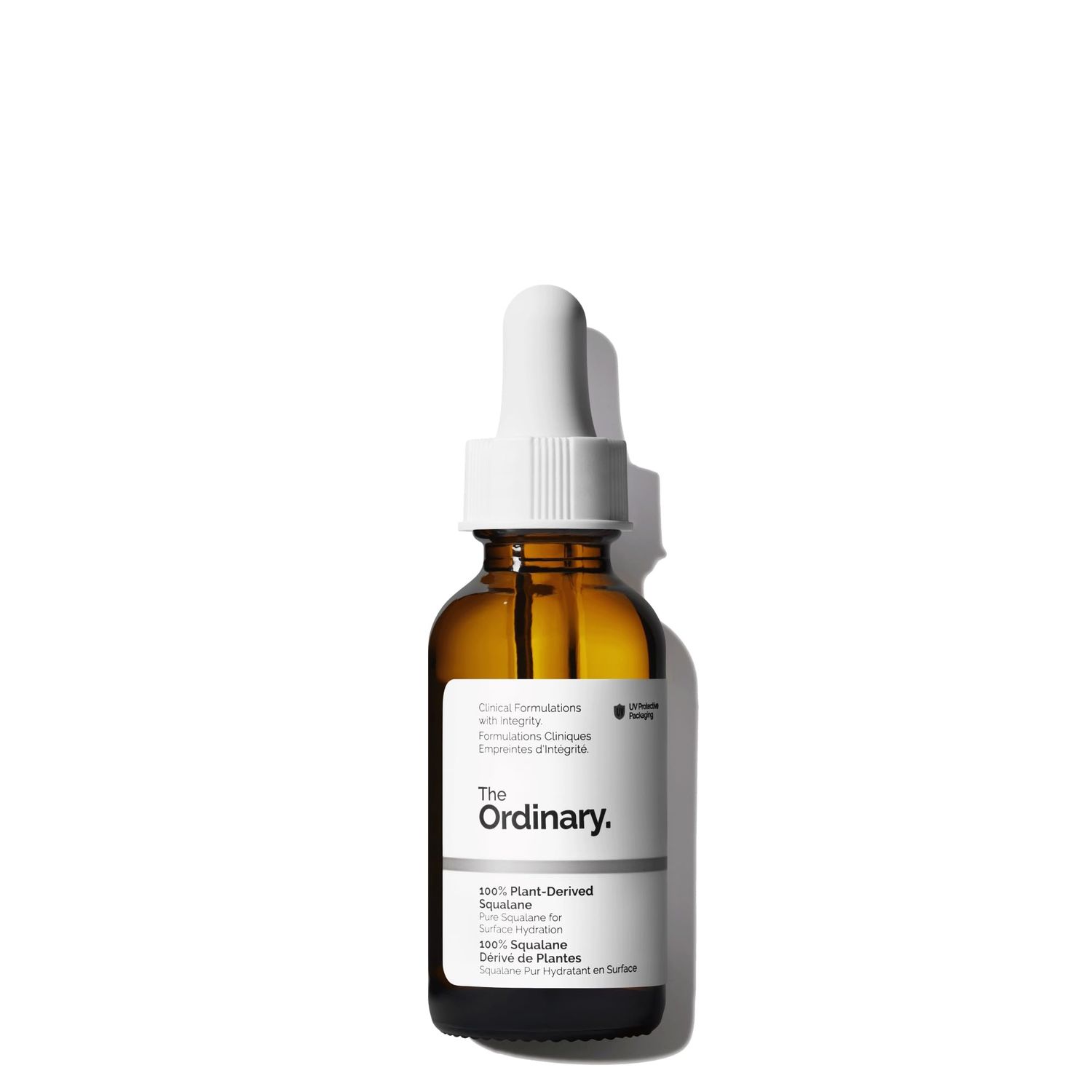 The Ordinary 100 Plant-Derived Squalane, for Skin and Hair, Lightweight Hydration, and Moisture Barrier Support, 1 Fl Oz