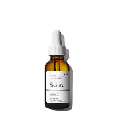 The Ordinary 100 Plant-Derived Squalane, for Skin and Hair, Lightweight Hydration, and Moisture Barrier Support, 1 Fl Oz