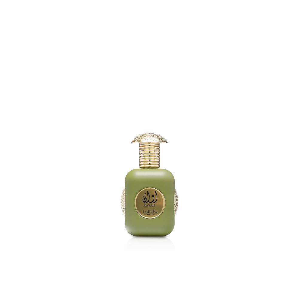 Lattafa Awaan Gold Eau De Parfum Spray for Unisex, 3.4 Ounce