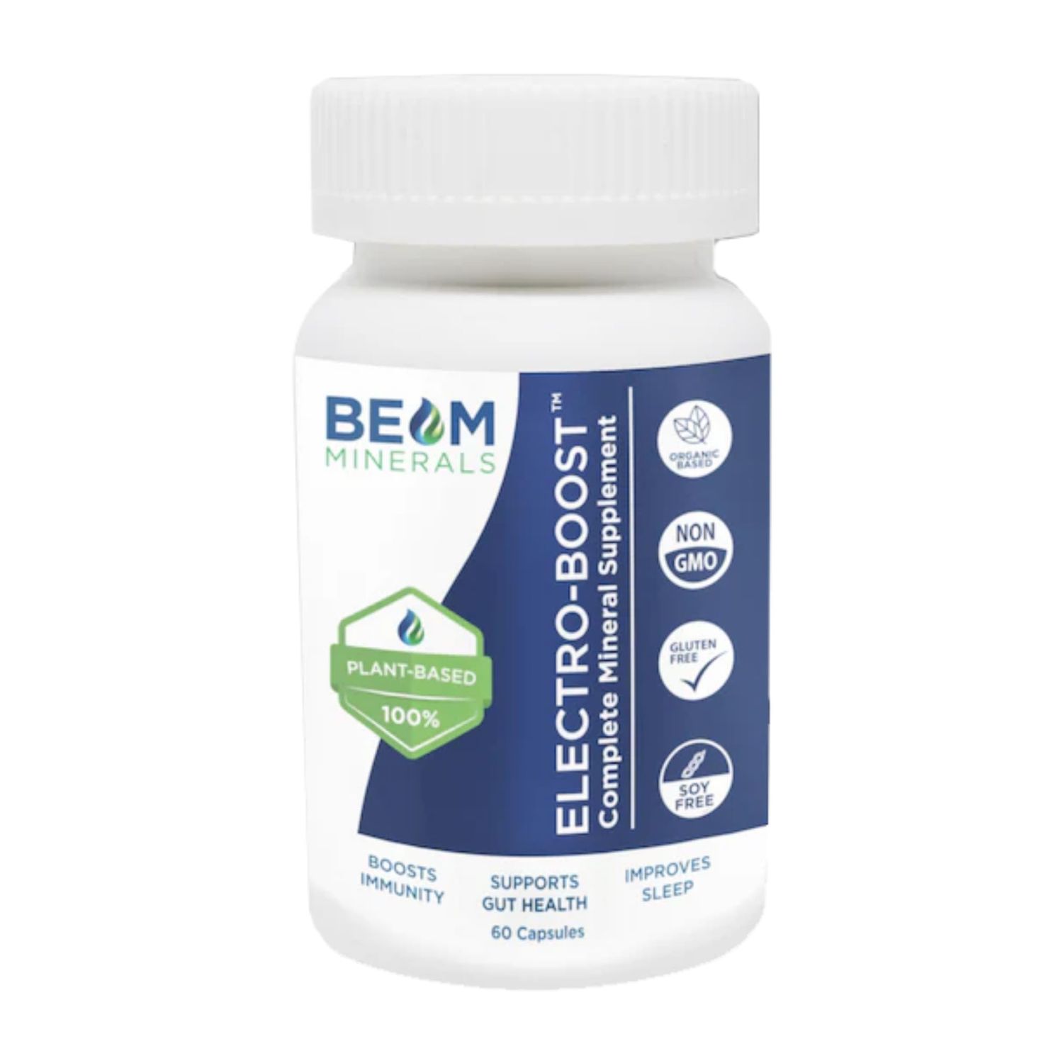 Complete Multi-Mineral Capsules - Electro-Boost Plant-Based Electrolytes and Micronutrients Capsules for Men and Women Help to Boost Immunity, Support Gut Health and Improve Sleep 60 Capsules