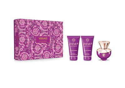 Versace Dylan Purple for Women - 3 Pc Gift Set 1.7oz EDP Spray, 1.7oz Body Lotion, 1.7oz Shower Gel