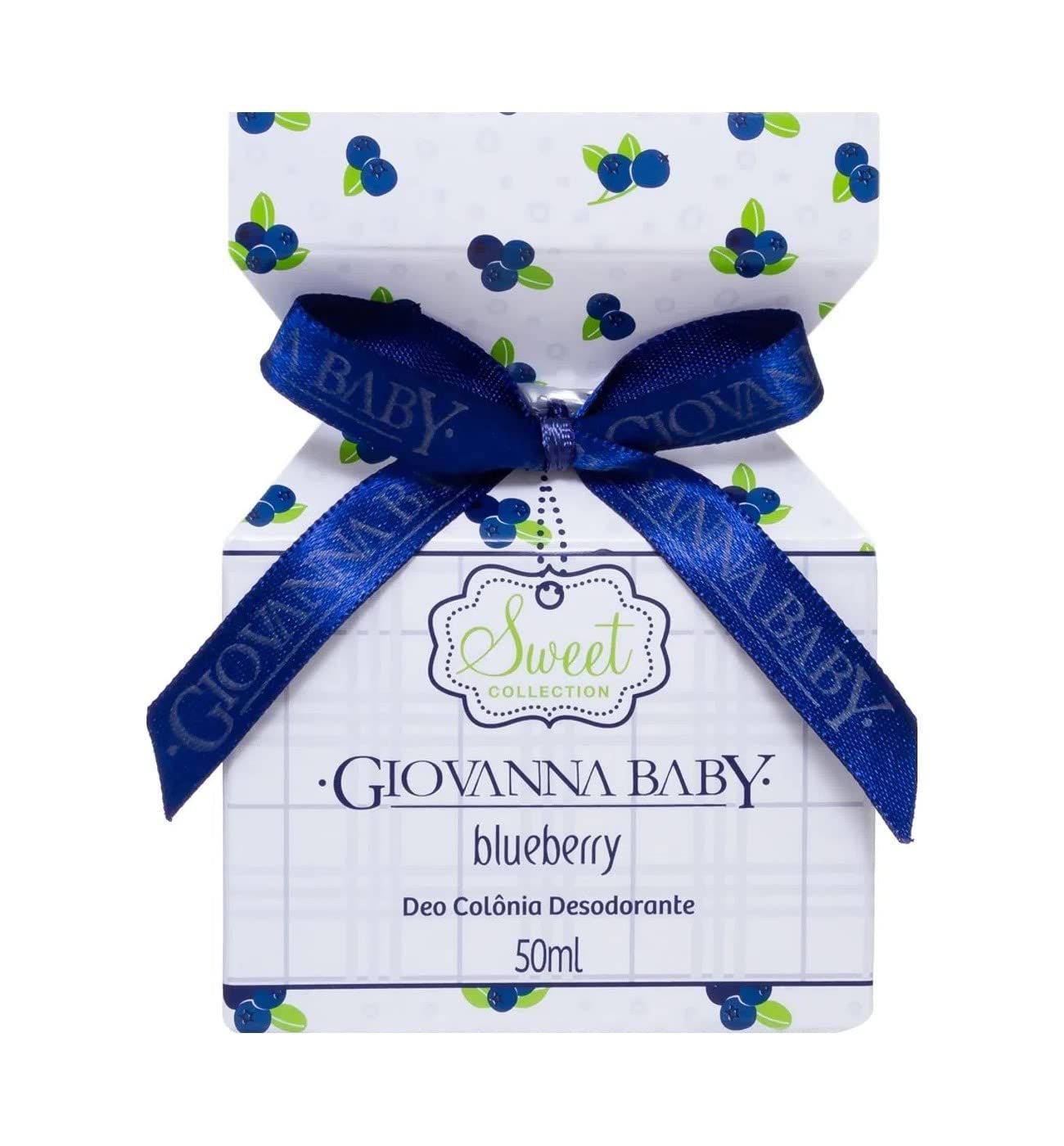 Giovanna Baby - Linha Sweet - Deo Colonia Blueberry 50 Ml - (Sweet Collection - Blueberry Eau de Cologne 1.69 Fl Oz.)