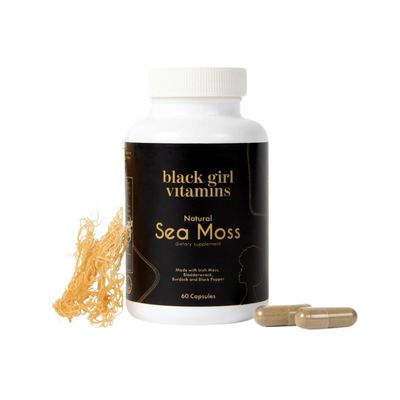 Black Girl Vitamins - Irish Sea Moss Capsules (500 mg) for Immune Support - Organic Sea Moss