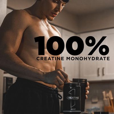 Rule 1 Creatine Powder - Pure Micronized Creatine Monohydrate for High-Intensity Exercise and Lean Body Mass Support, Flavored and Unflavored (130 Servings, Unflavored)