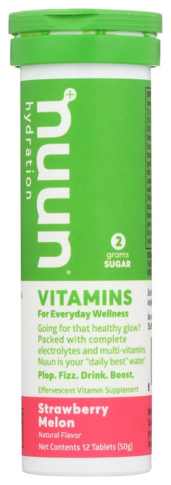 Nuun Vitamins Strawberry Melon Daily Hydration Supplement (3 Tubes of 12 Tabs)3