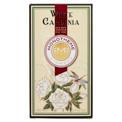 Monotheme Eau de Toiletted Spray for Women, White Gardenia, 3.4 Ounce