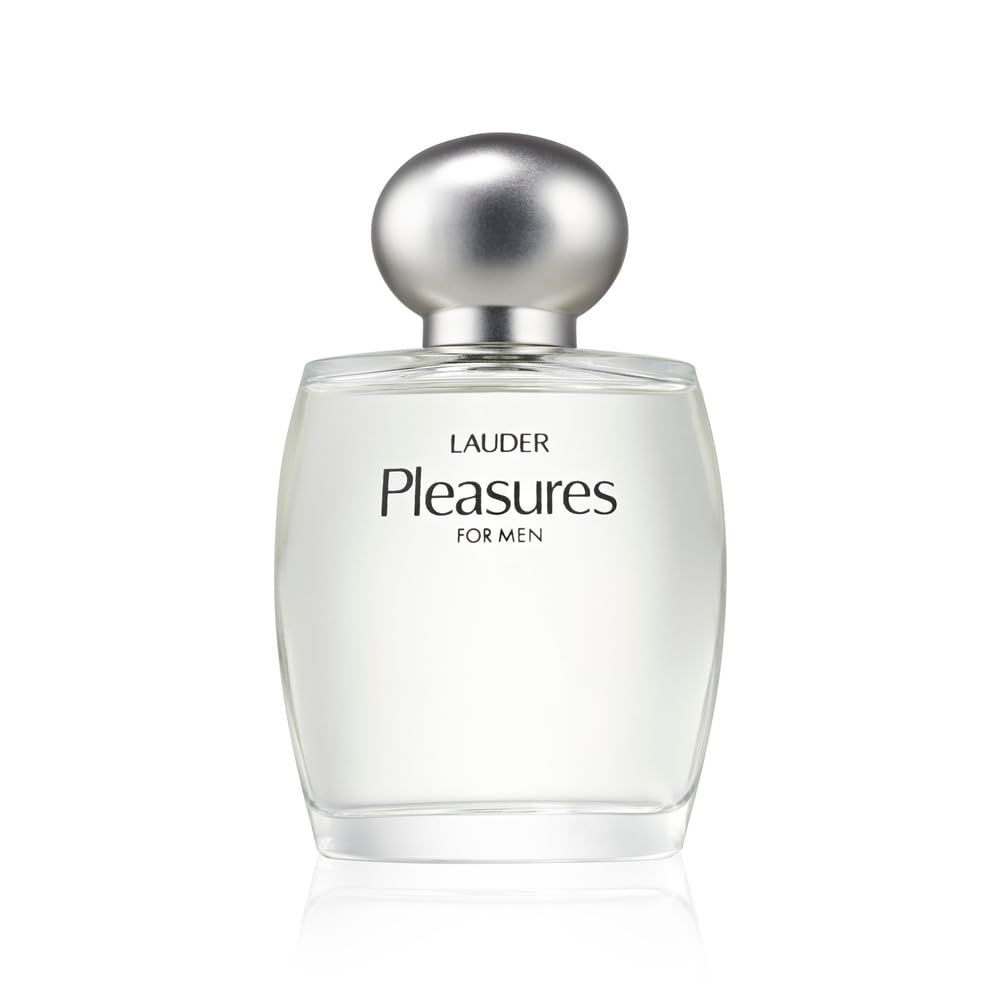 Este Lauder Pleasures for Men Cologne Spray with Notes of Sandalwood, Citrus Nectarine, 3.4 Fl Oz
