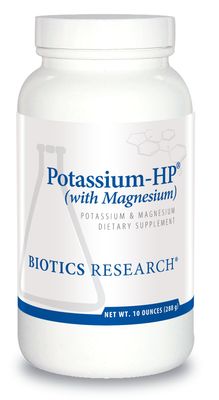 Biotics Research Potassium HP Potassium with Magnesium. Powdered Formula. Electrolyte. Supports Cardiovascular, Renal and Bone Health. Essential Mineral for Vascular and Muscle Function, 10 Ounces