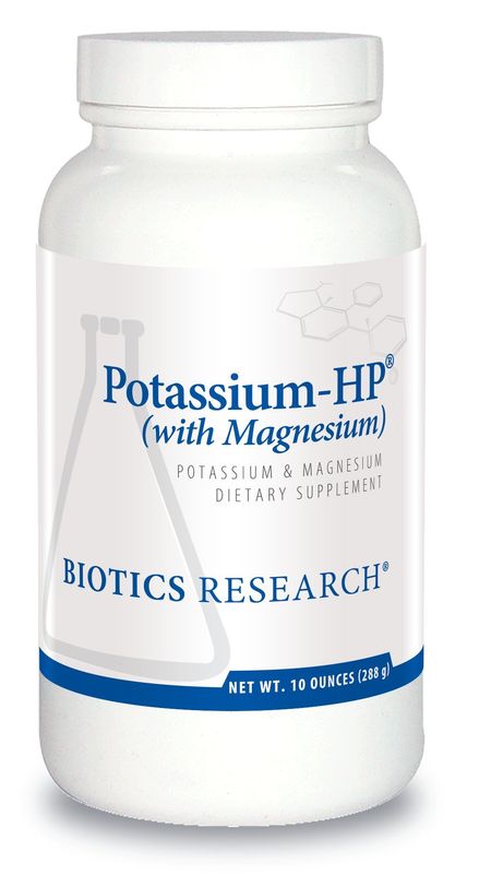 Biotics Research Potassium HP Potassium with Magnesium. Powdered Formula. Electrolyte. Supports Cardiovascular, Renal and Bone Health. Essential Mineral for Vascular and Muscle Function, 10 Ounces