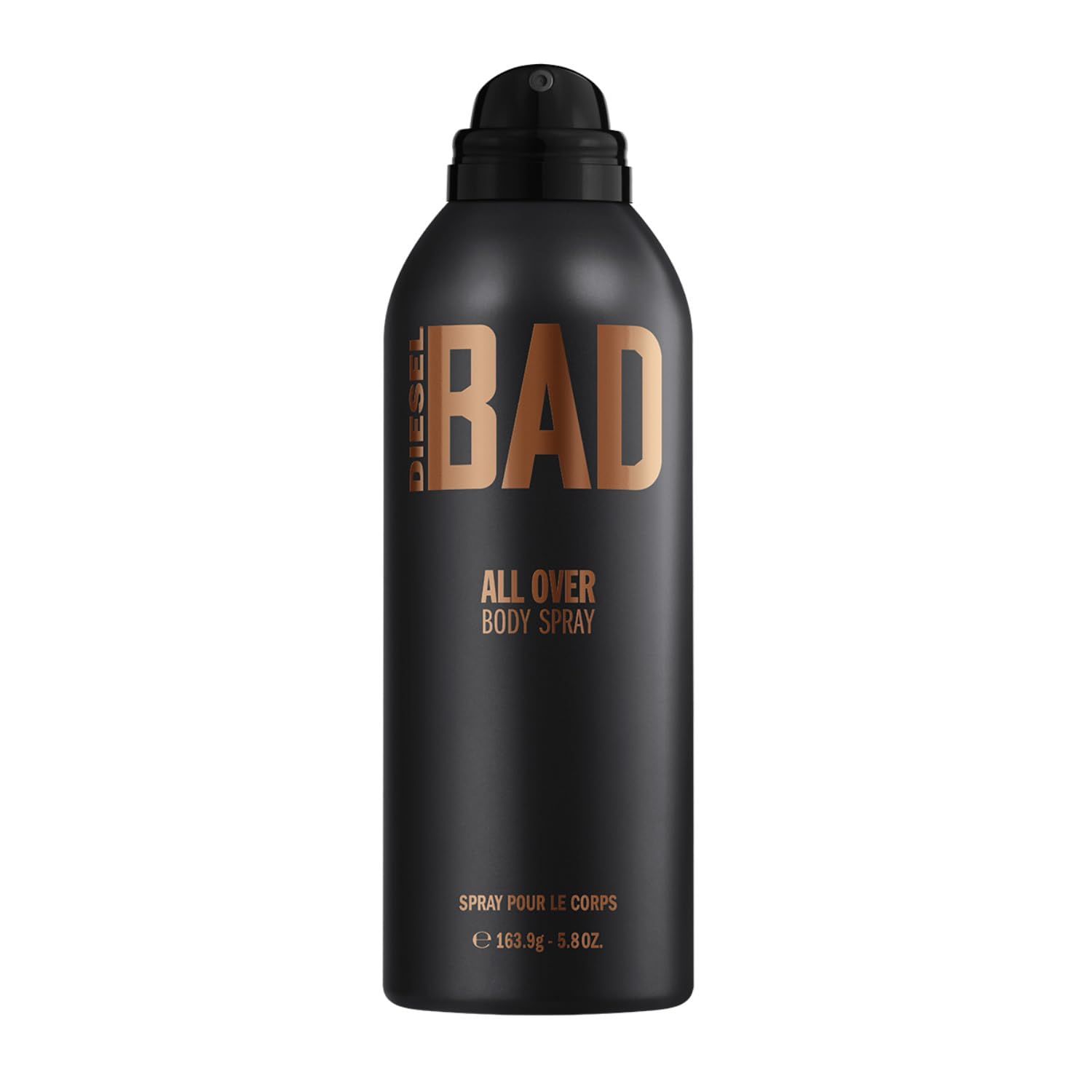 Diesel Bad Deodorizing Body Spray for Men, Seductive, Fresh, Masculine and Sexy Scent, Notes of Bergamot, Tobacco and Caviar Accord