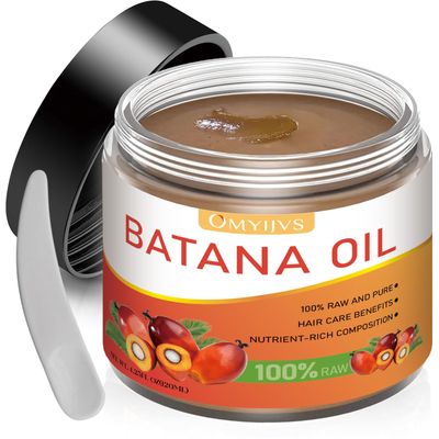 OMYIJVS Raw Batana Oil for Hair Growth 100 Pure Natural Dr. Sebi Batana Oil from Honduras - Unrefined Organic Batana Oil for Prevent Hair Loss - Enhances Hair Thickness for Women Men 4.2 OZ