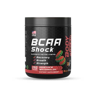 BODY FUELER Amino Acid Energy Powder with BCAA, Best Intra Post Workout Recovery Drink, Muscle Recovery Endurance Powder with BCAA Supports Muscle Growth, Honeydew Flavor, 292g - Made in USA
