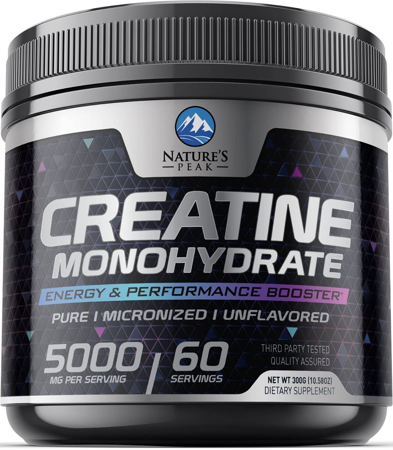 Pure Creatine Powder 5000mg (5g) - Pre Workout Micronized Creatine Monohydrate Unflavored, Keto Friendly - Creatine Supports Muscle Growth Strength, Vegan, Keto, Gluten-Free - 60 Servings