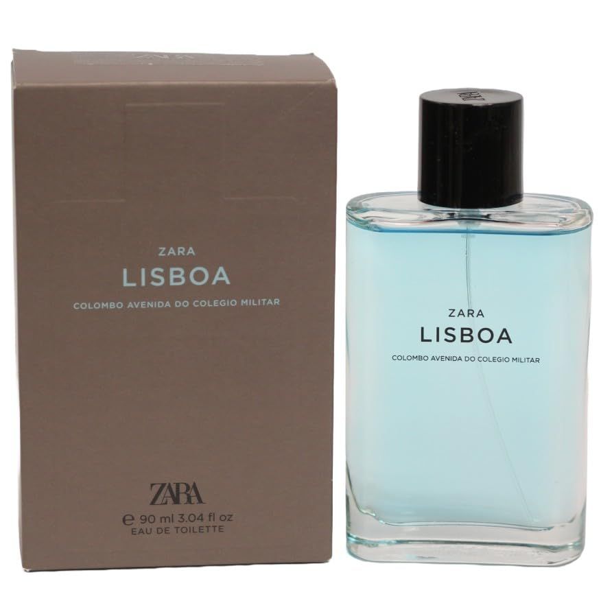 Zara Man Lisboa Colombo Avenida Do Colegio Militar Cologne for Men Fragrance EDT Eau De Toilette 90 ML (3.04 FL OZ)
