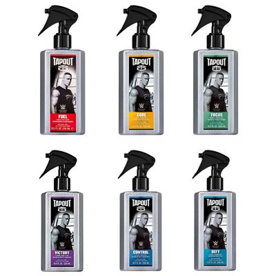 Tapout Body Spray for Men - Fragrance Variety Set, 6-Pack Gift Collection, 8 Ounces Each
