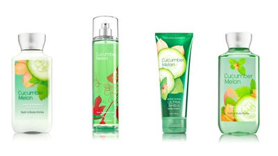 Bath Body Works Cucumber Melon Set Shower Gel, Body Lotion, Body Cream Fragrance Mist