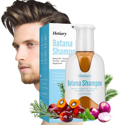 Cold Pressed Batana Shampoo for Hair Growth Dr. Sebi, Organic Batana Oil Shampoo with Rosemary for Hair Loss, Nourishing Repair Damage Hair for Men Women