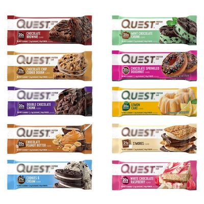 Generic Quests Protein Bars Variety Pack, High Protein, Low Carb, Gluten Free, Keto Friendly 2.12 Oz Bars (10 Pack)