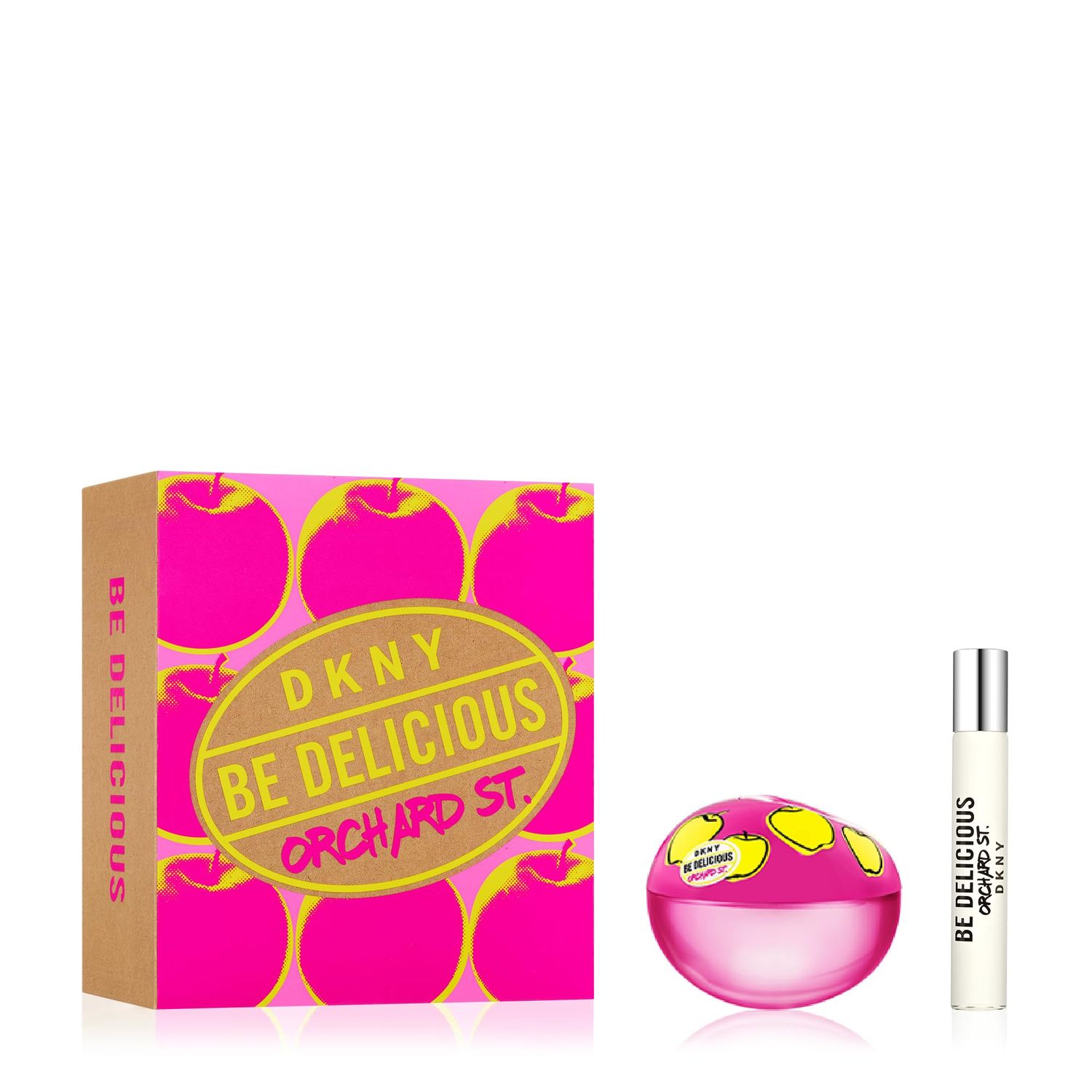 DKNY Be Delicious Orchard St. Eau de Parfum 2 Piece Gift Set For Women - Perfume Spray 3.4 Fl. Oz. Purse Spray, Travel Spray 0.5 Fl. Oz.