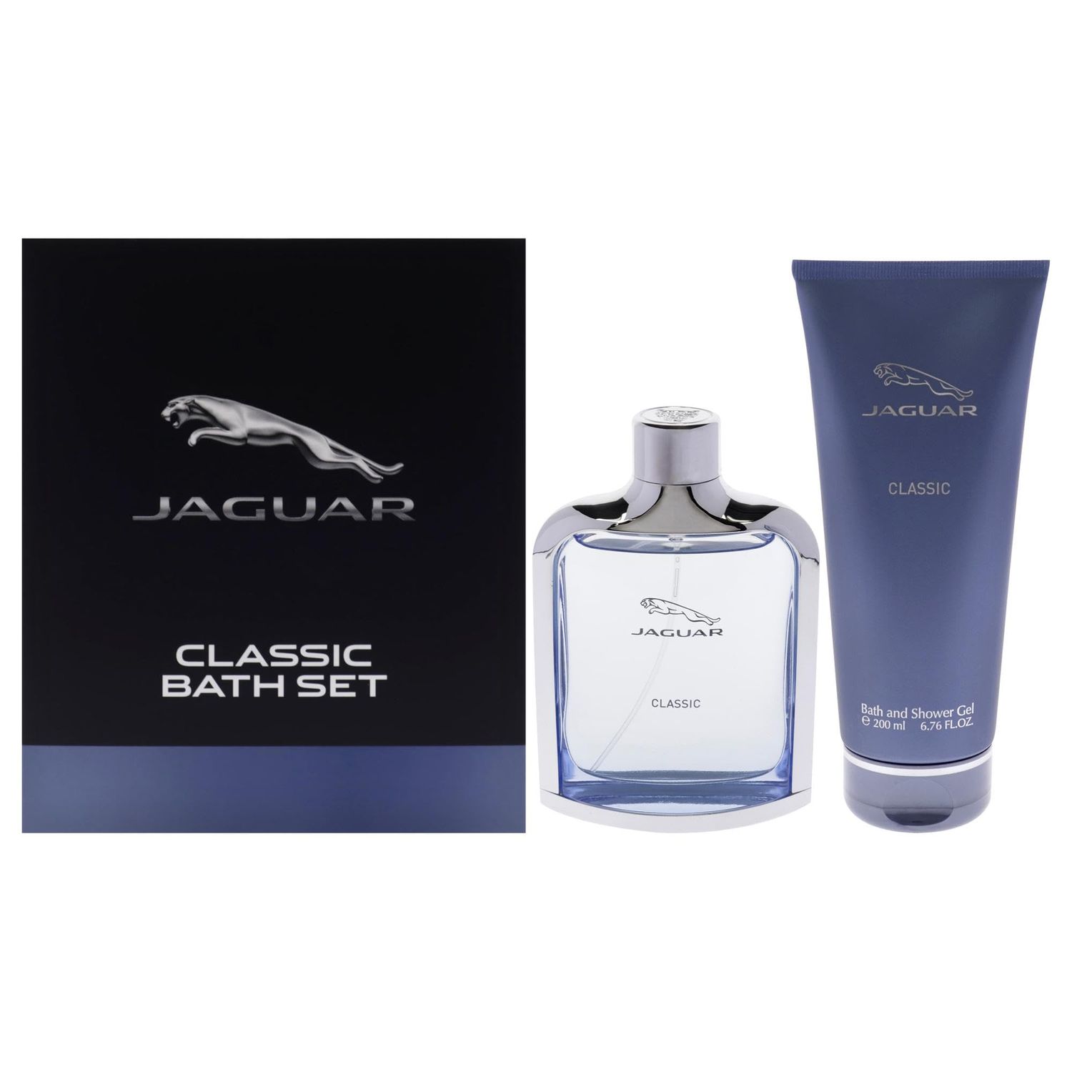 Jaguar Blue for Men - 2 Pc Gift Set 3.4oz EDT Spray, 6.7oz Bath and Shower Gel