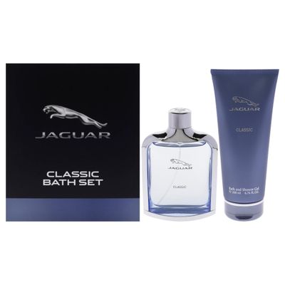 Jaguar Blue for Men - 2 Pc Gift Set 3.4oz EDT Spray, 6.7oz Bath and Shower Gel