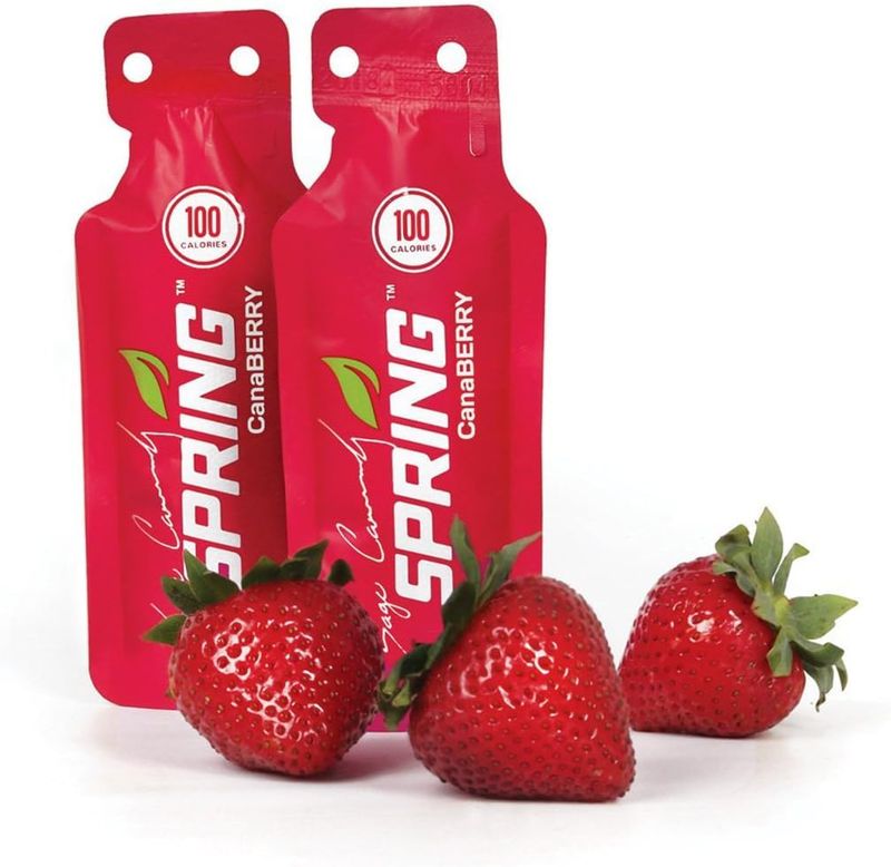 Spring Energy - Canaberry - Strawberry Smoothie Gel (Vegan) 100 Kcal - 20 Pack