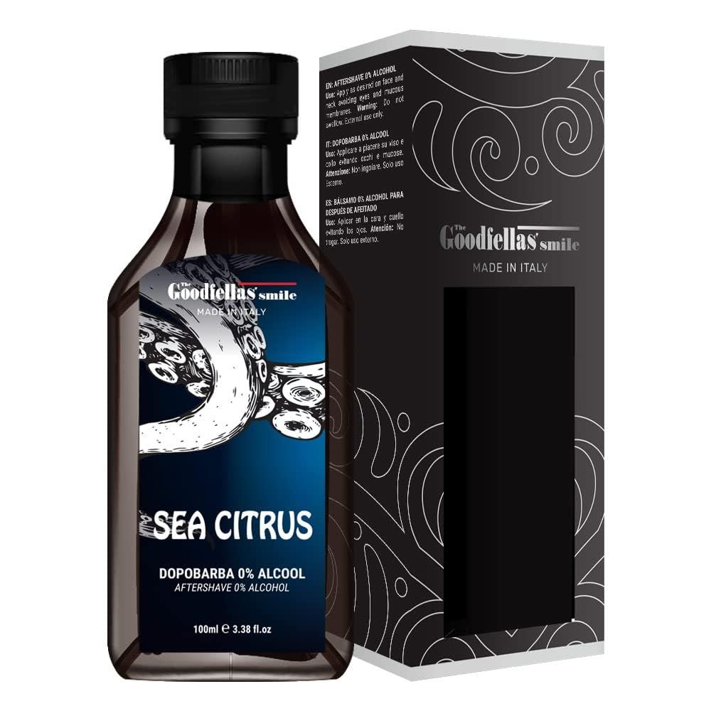 The Goodfellas&#39; smile Soothing Alcohol-FreeAftershave SplashTonic, Made in Italy, 100 ml, 3.38 oz (SEA CITRUS)
