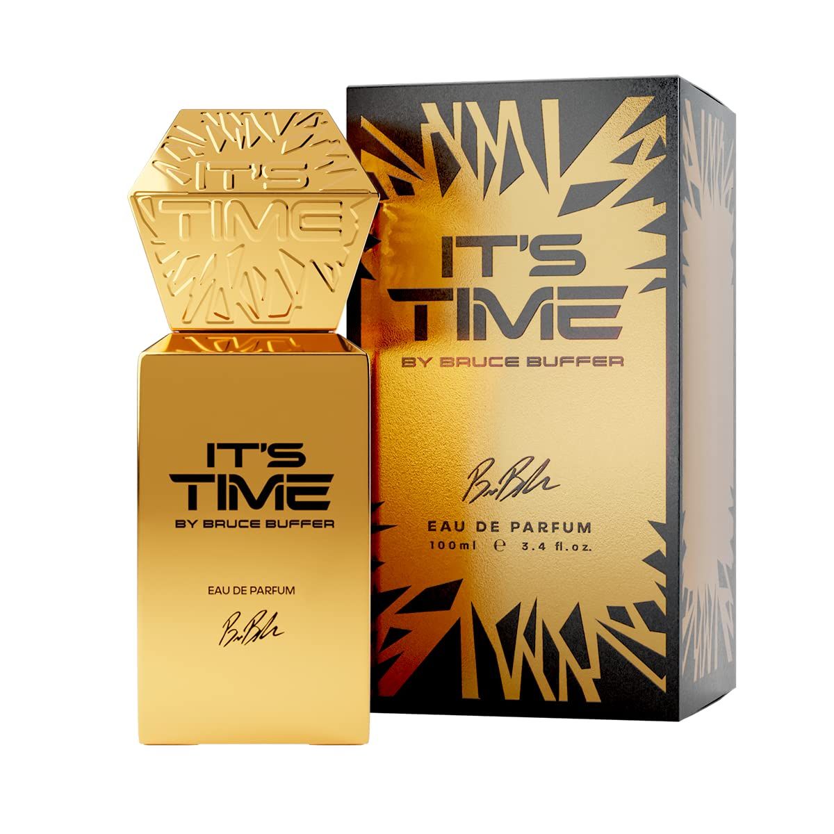 IT&#39;S TIME By Bruce Buffer Eau de Parfum For Men 3.4 fl. oz