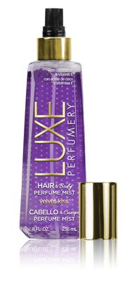 Luxe Perfumery Hair and Body Perfume Mist, Velvet Kiss, 236 ml (Pack of 1)