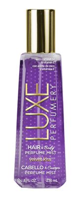 Luxe Perfumery Hair and Body Perfume Mist, Velvet Kiss, 236 ml (Pack of 1)