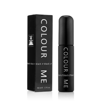 COLOUR ME Milton-Lloyd Black Homme - Eau de Parfum - Long Lasting Perfume for Men - Vanilla, Sandalwood Cologne for Men - Woody Men&#39;s Cologne - 1.7 oz