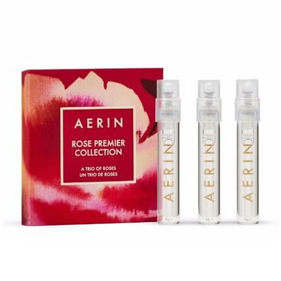 AERIN Rose Premier Collection - Trio of Roses - Sample Size - Parfum Eau De Parfum - Rose De Grasse, Grasse Joyful Bloom, Rouge