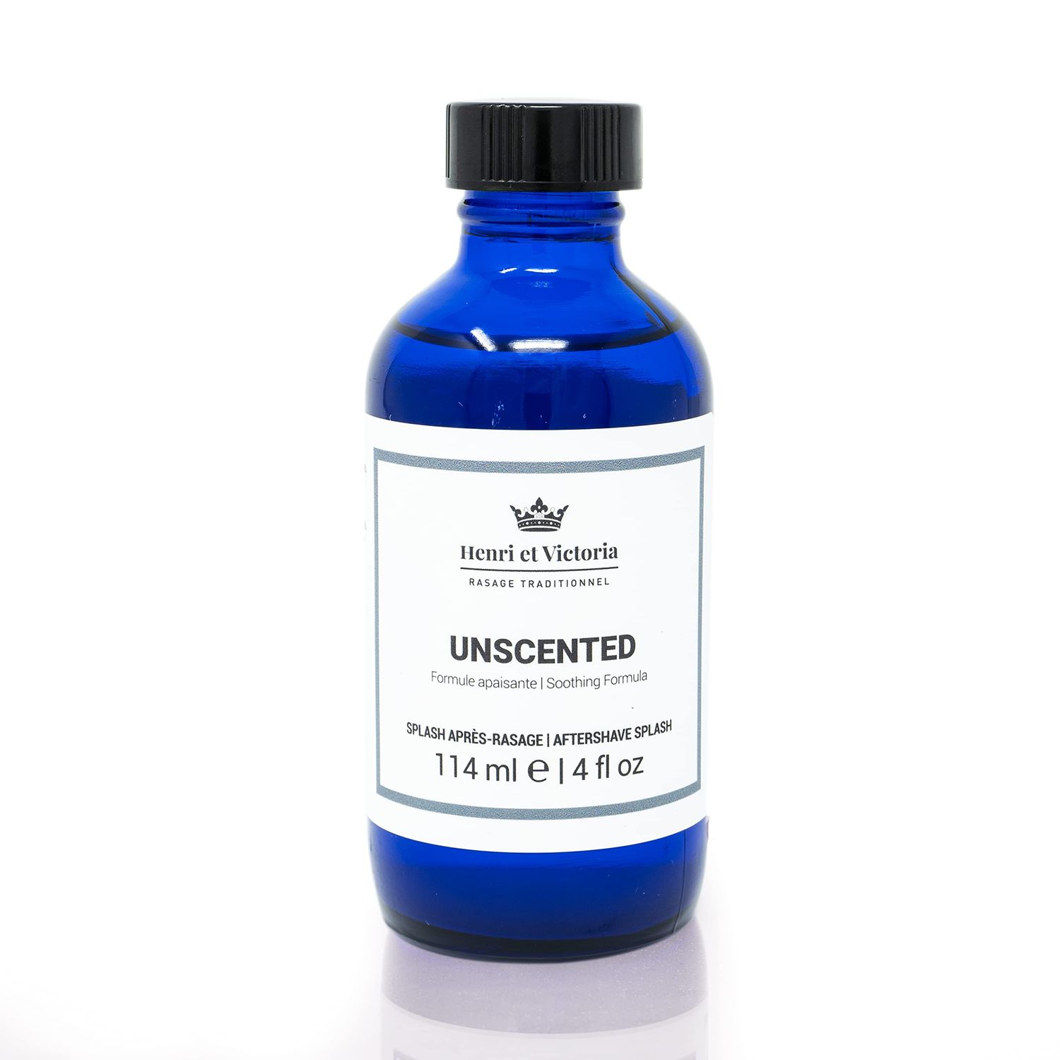 Henri et Victoria Aftershave Splash For Men l Fragrance-Free, Unscented l Canadian Made by A Skilled Artisan l Moisturizes Soothes the Skin 114 ml (4 oz)