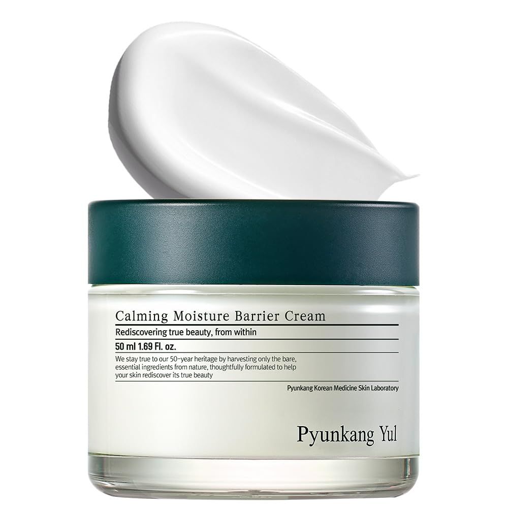 Pyunkang Yul PKY Calming Moisture Barrier Cream Instantly Soothes Sensitive Skin, Hyaluronic Acid Ceramide for Hydration, Vegan, Korean Skincare (1.69 Fl. Oz, 50ml)