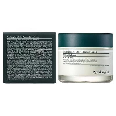 Pyunkang Yul PKY Calming Moisture Barrier Cream Instantly Soothes Sensitive Skin, Hyaluronic Acid Ceramide for Hydration, Vegan, Korean Skincare (1.69 Fl. Oz, 50ml)