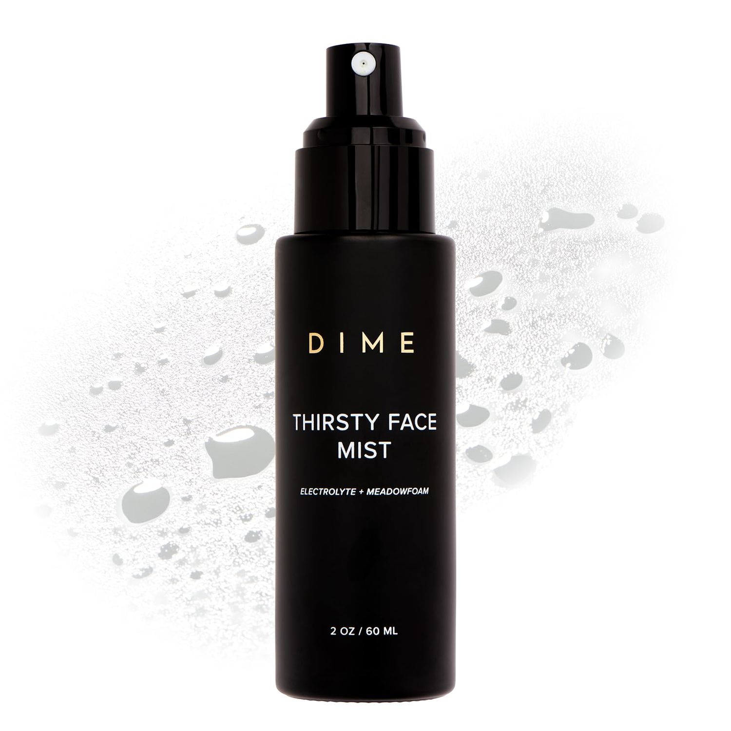 DIME Beauty Thirsty Face Mist with Electrolytes, Meadowfoam, and Sea Buckthorn, Hydrating Facial Spray, 2 oz 60 ml