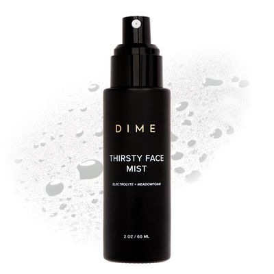 DIME Beauty Thirsty Face Mist with Electrolytes, Meadowfoam, and Sea Buckthorn, Hydrating Facial Spray, 2 oz 60 ml