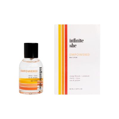 Infinite She Empowered Eau de Parfum, 1.69 Fl Oz - Orange Blossom and Cardamom Scent - Womens Fragrance with Modern Botanicals, Clarity and Focus, Vegan Formula and Paraben Free