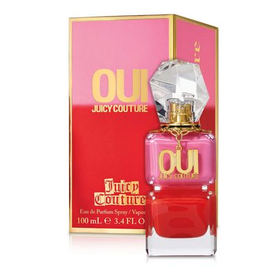 Juicy Couture Oui Eau De Parfum, Women&#39;s Perfume with Notes of Watermelon, Jasmine Techno Woods - Fruity Floral Perfume for Women, EDP Spray, 3.4 fl oz