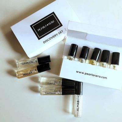 PEARLANERA Discovery Set 20 Unisex Arabian Perfume Samples by Maison d'Orient - Luxury Niche Fragrance Collection for Men and Women (Arabian Perfume Samples, Gift for Scent Lovers)