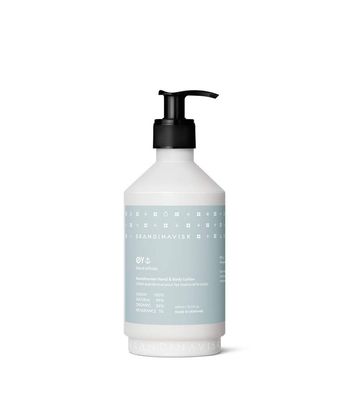 Skandinavisk Y &#39;Island&#39; Organic Hand Body Lotion. Fragrance Notes Crabapple and Dog Rose, Water Mosses and Green Leaves. Vegan formula. 15.2 fl. oz.