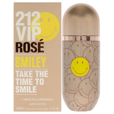 Carolina Herrera 212 VIP Rose Smiley EDP Spray Women 2.7 oz