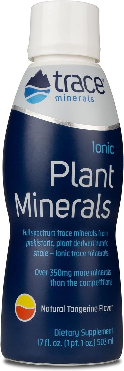 Trace Minerals Liqiud Ionic Plant Minerals Dietary Supplement Certified Vegan, Non GMO, Gluten Free, BPA Free, Third Party Tested Tangerine 17 Fl Oz