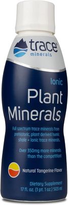 Trace Minerals Liqiud Ionic Plant Minerals Dietary Supplement Certified Vegan, Non GMO, Gluten Free, BPA Free, Third Party Tested Tangerine 17 Fl Oz