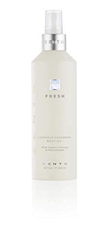 Zents Luminous Cashmere Body Oil (Fresh Fragrance) Moisturizing Body Oil with Vitamin E Organic Coconut Oil Softens Smooths Skin 8 fl oz