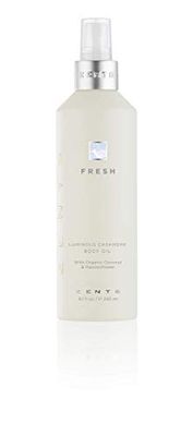 Zents Luminous Cashmere Body Oil (Fresh Fragrance) Moisturizing Body Oil with Vitamin E Organic Coconut Oil Softens Smooths Skin 8 fl oz