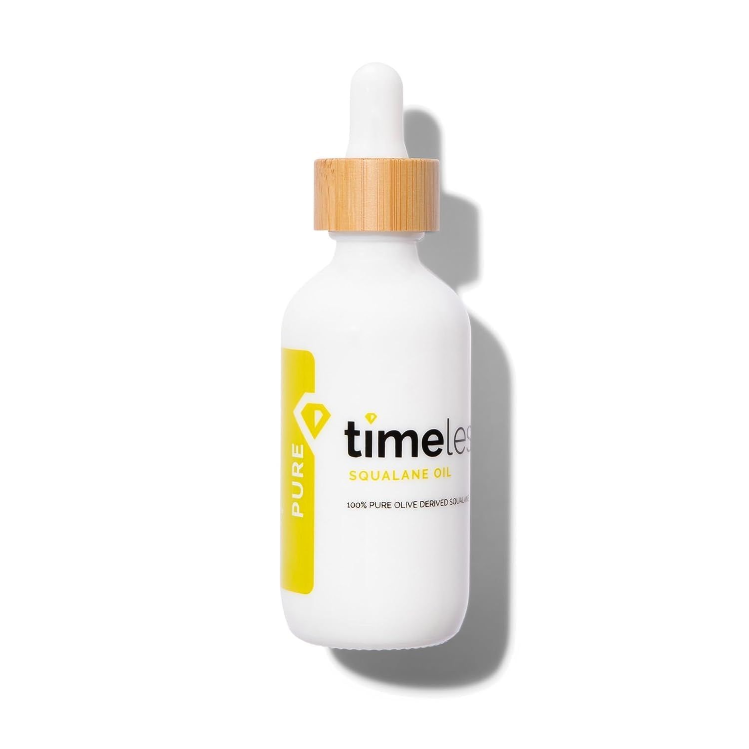 Timeless Skin Care Squalane Oil 100 Pure - Plant-Based Face Oil - Fragrance-Free - For Dry Skin - Moisturizing - 2 oz