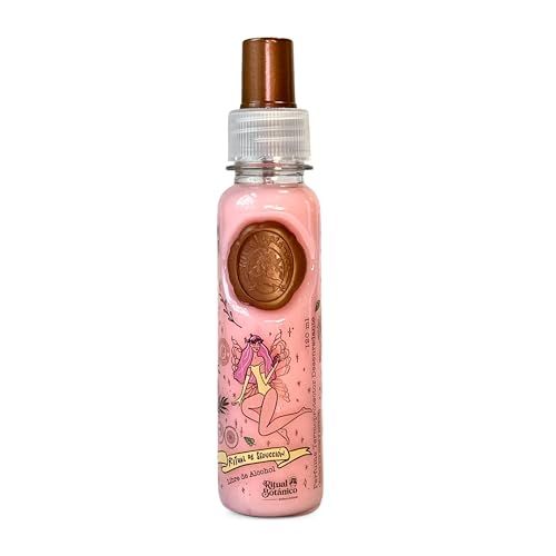 Ritual Botanico Perfume Termoprotector para Cabello, Sin Alcohol, Antifrizz, Desenredante, Proteccion solar, Con Feromonas, Aroma Seductor Frutal y Floral, Todo Tipo de Cabello 120ml, Pink
